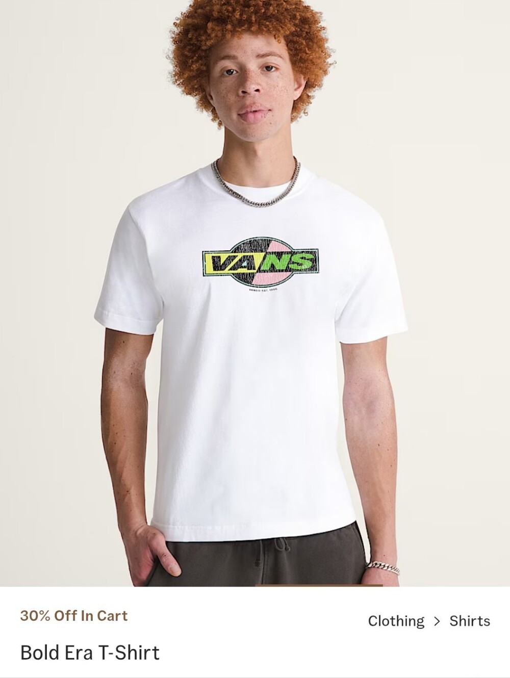 New with tags Vans Bold Era T-shirt